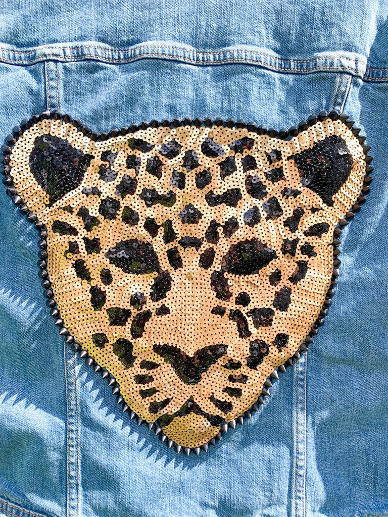Leopard Fringe Denim Jacket – Brindle Boutique